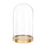 Klaaskuppel kuldse alusega