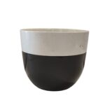 Keraamiline lillepott HALF, kahevärviline