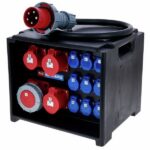 Distro 63A IN - 2x32A, 1x16A, 9x230V OUT