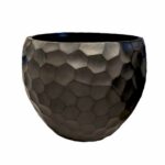 Keraamiline lillepott SANDSTONE, keskmine must