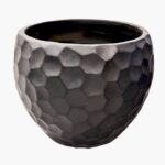 Keraamiline lillepott SANDSTONE, suur must